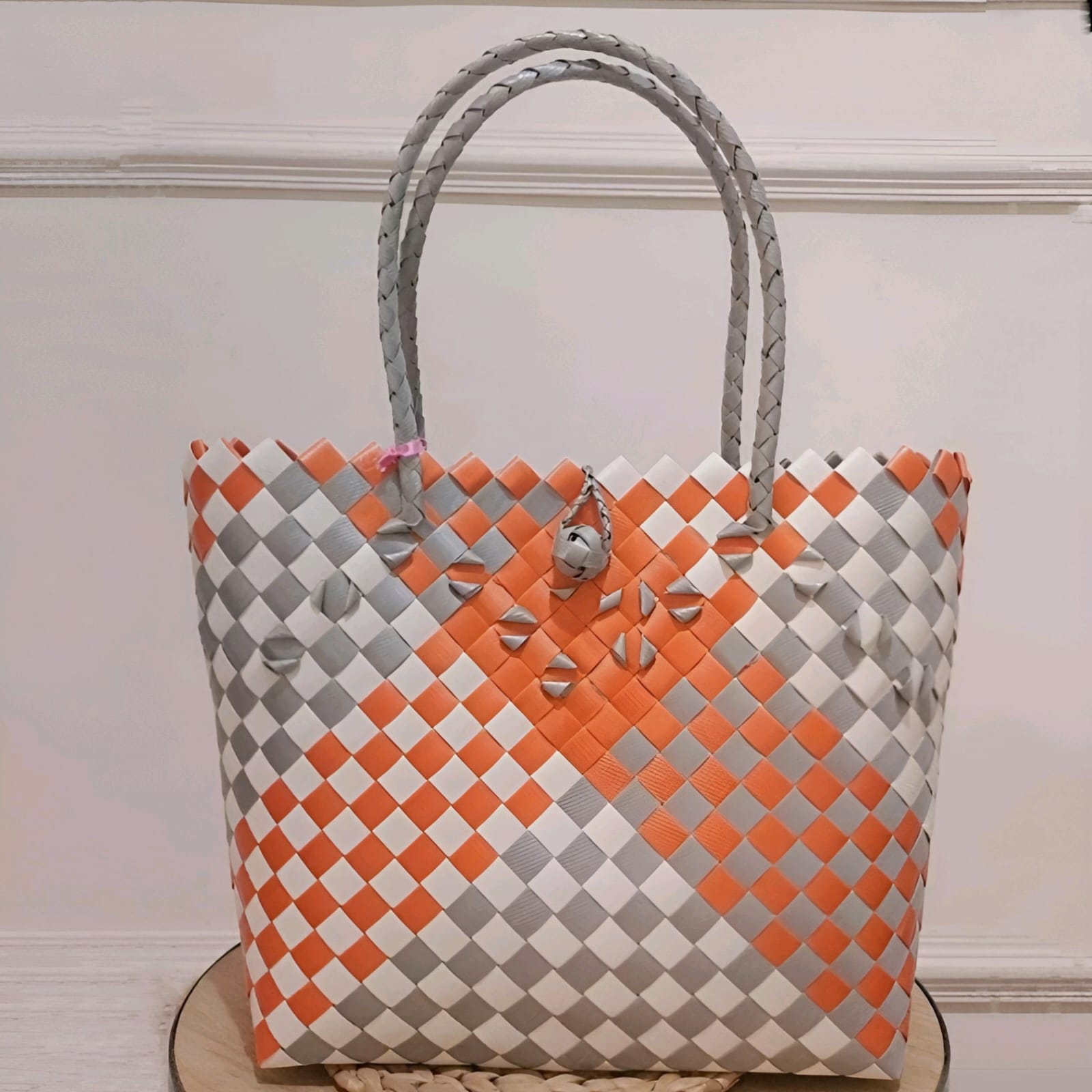 Diagonal Chic Tote